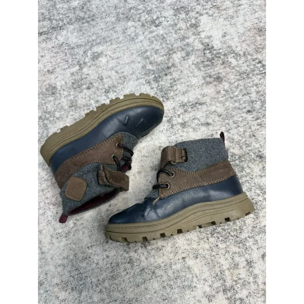 Carter's Toddler Unisex Duck Boots Size 10 Preppy Winter Snow